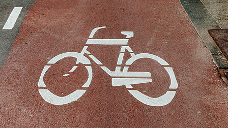 Afbeelding van een fietspad
