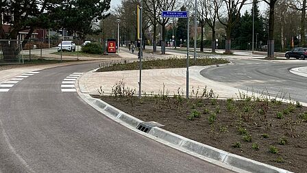 Rotonde Edeseweg Freule van Wassenaerlaan Bennekom klaar