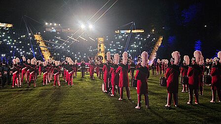 Airborne taptoe in het Openluchttheater
