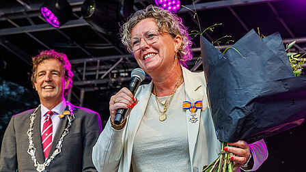 Gabrielle Hazeleger met onderscheiding