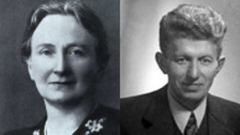 Foto's van Mevrouw Kuipers-Rietberg en dominee Frits Slomp