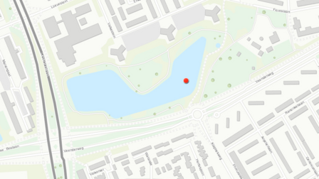 plattegrond van victoria vesta vijver waar botulisme aangetroffen is