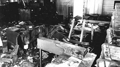 Foto van een kamer tijdens de Tweede Wereldoorlog