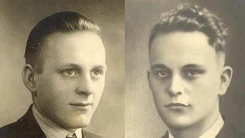 Foto van Henk en Wim van der Mheen